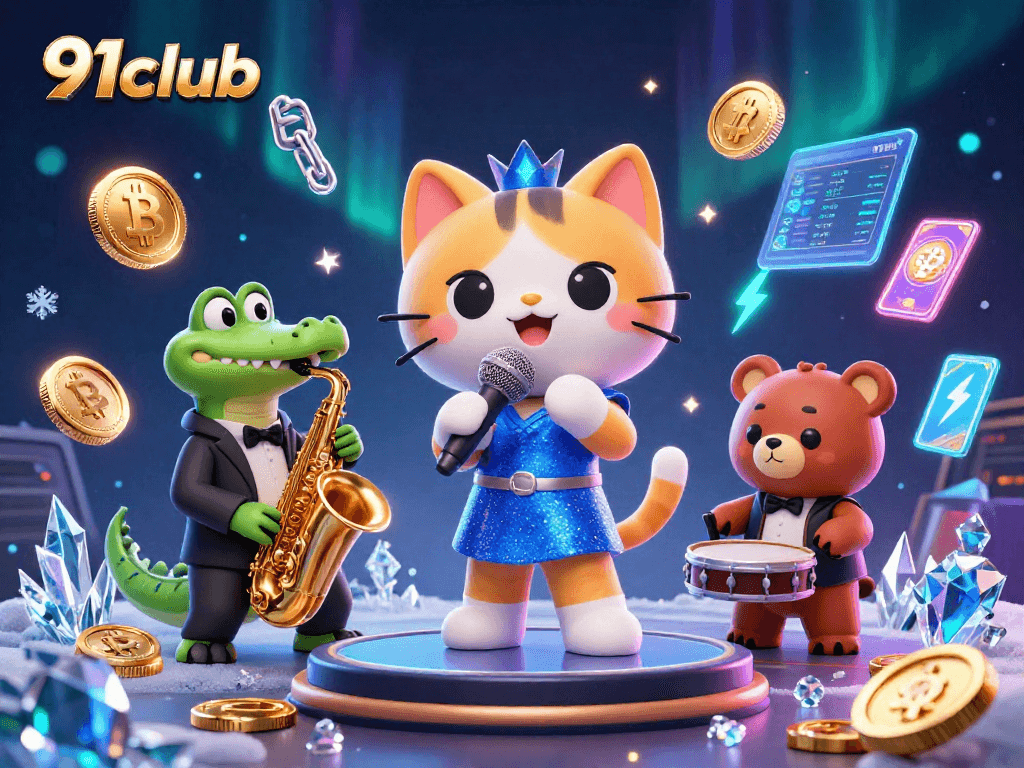 Experience thrilling gameplay at 91club with vibrant characters and rich casino elements.
