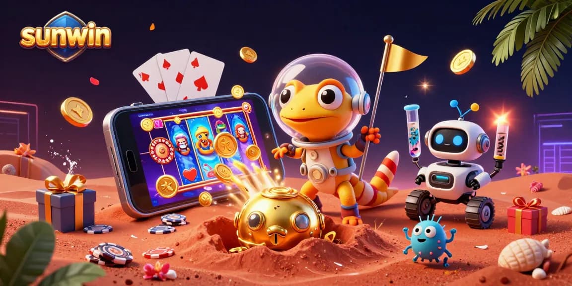Experience vibrant slot games and thrilling action at sunwin's cosmic casino adventure.