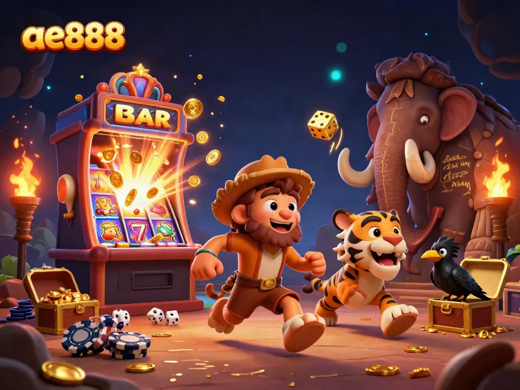 Win big at ae888's prehistoric casino with vibrant cartoon characters and epic jackpots.