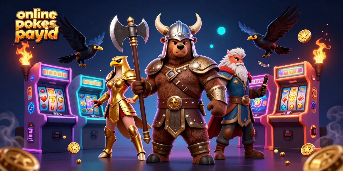 Engage with online pokies australia payid through vivid 3D casino illustration featuring dynamic characters and game elements.
