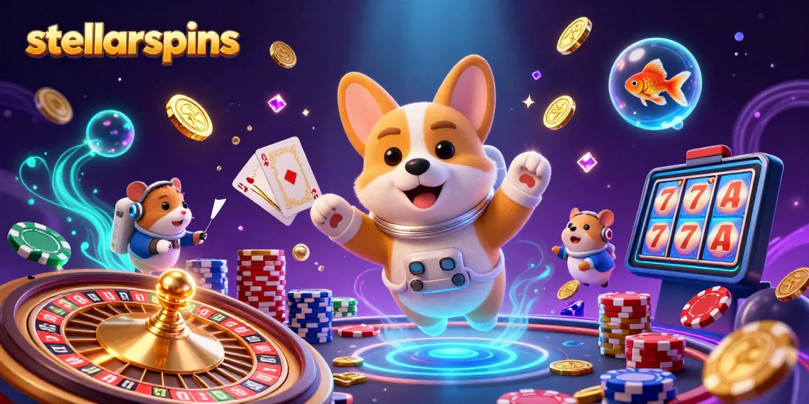 Play thrilling casino games at stellarspins as you witness a floating corgi and vibrant animations!