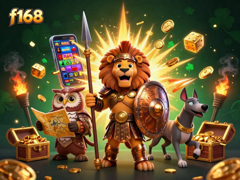 Spin to win at f168 with immersive slots and jackpots in this vibrant casino scene.