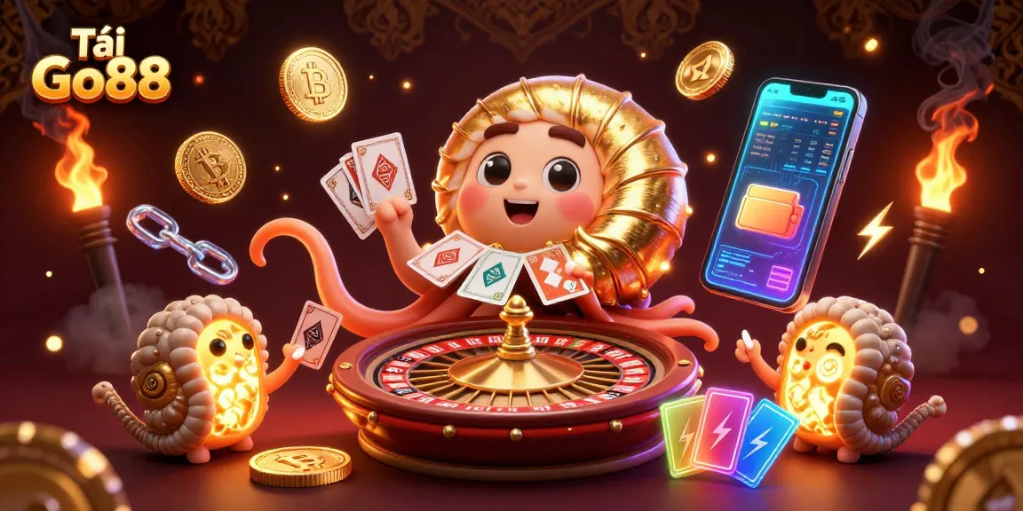 Tải Go88 to experience thrilling gaming with a giant nautilus and glowing coins.