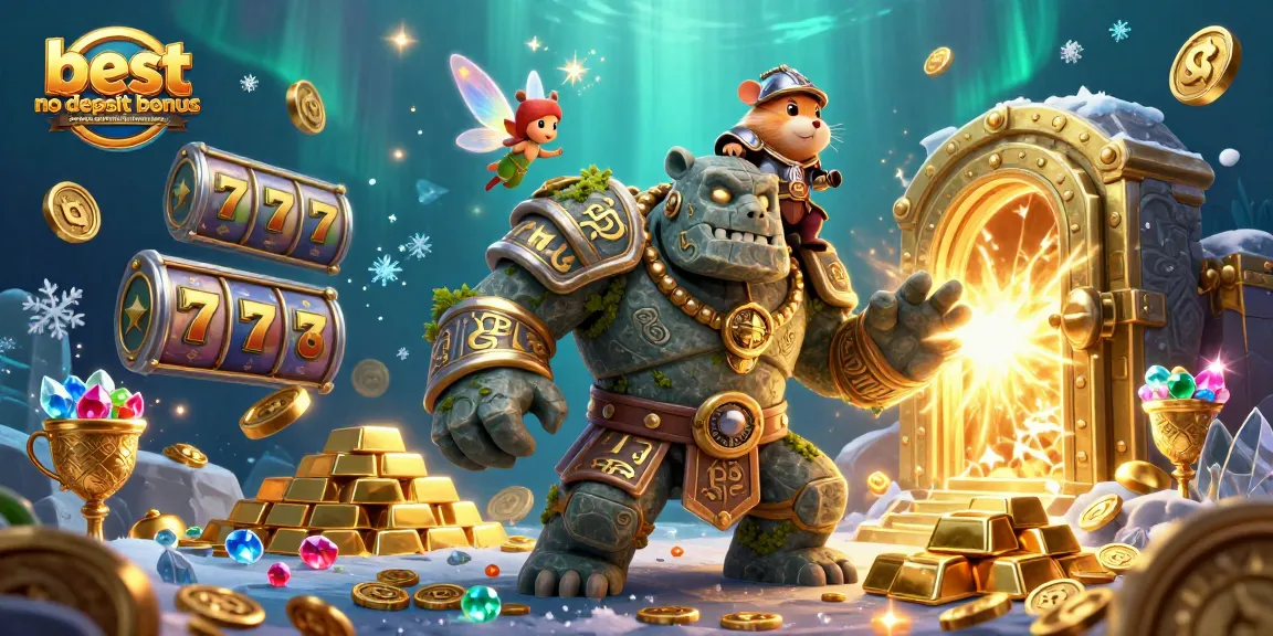 Engage with the best no deposit bonus casinos and codes in Australia through an enchanting magical scene.