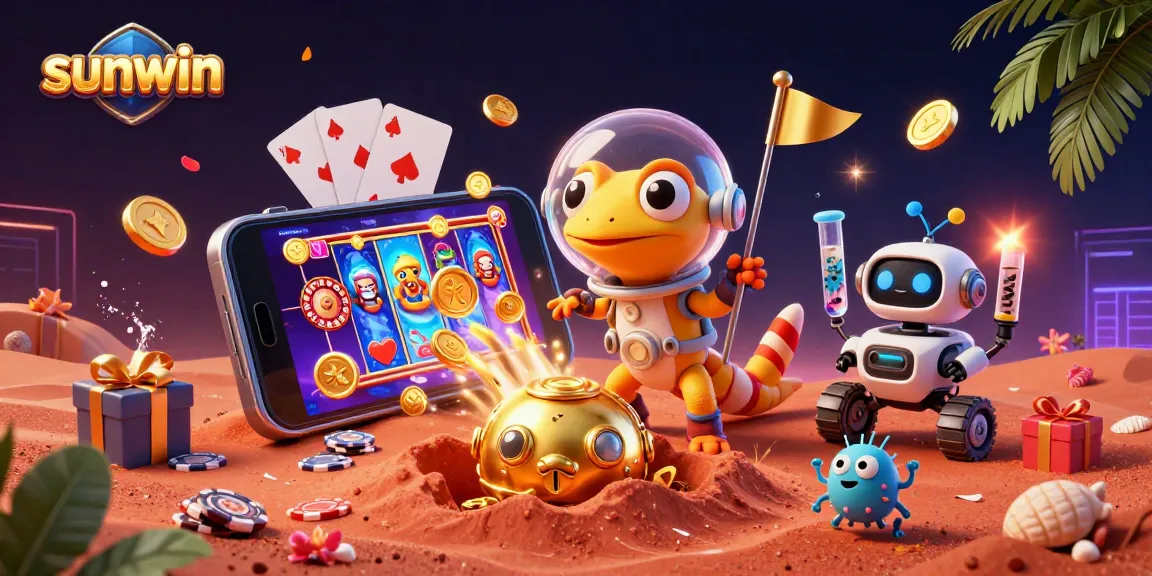 Experience vibrant slot games and thrilling action at sunwin's cosmic casino adventure.
