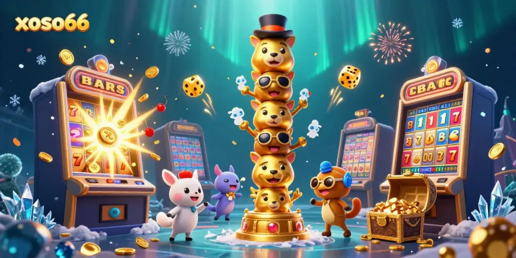 Experience thrilling gameplay with xoso66's vibrant lottery platform, showcased in stunning 3D detail.