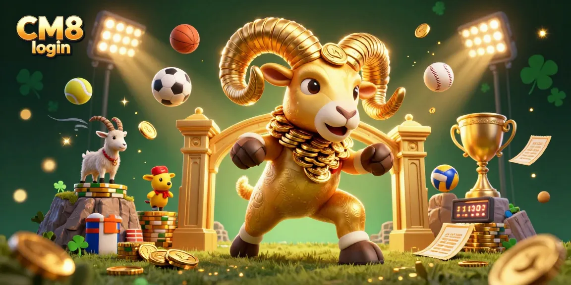 Engage with the CM8 login to win big while enjoying a dynamic casino atmosphere filled with gold coins and sports elements.