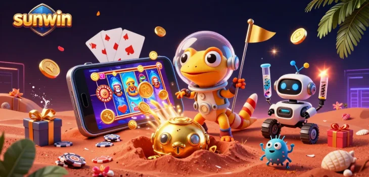 Experience vibrant slot games and thrilling action at sunwin's cosmic casino adventure.