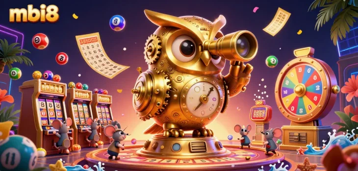 Engage with the thrilling world of mbi8, featuring a lively casino scene with vibrant game elements.